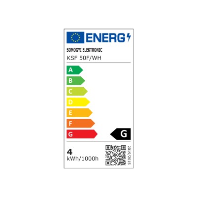 Perdea de lumini inseriabil, stralucitor, 50 LED, alb rece, pt exterior - KSF 50F/WH